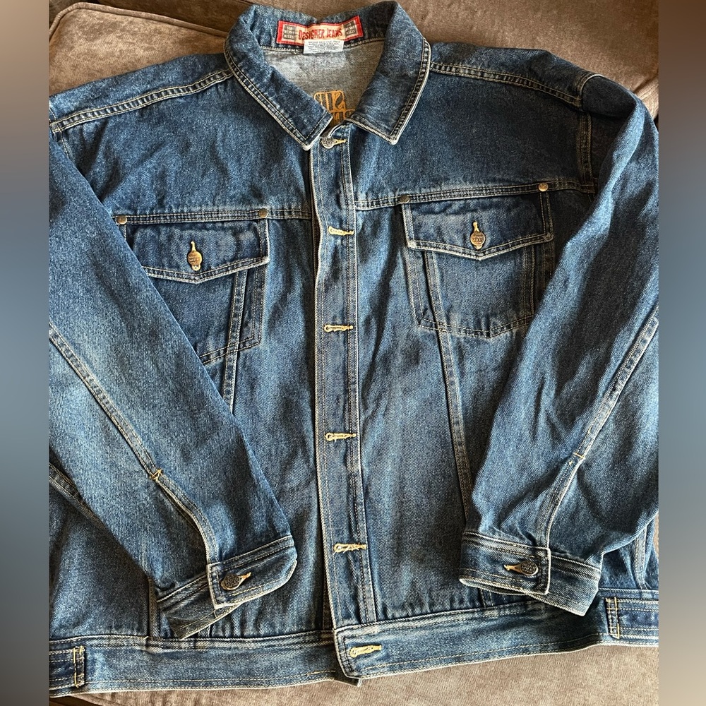 Great condition Vintage oversized Sir Benni Miles Jean designer jacket